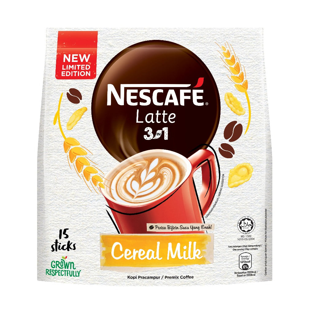 NESCAFE Latte 3in1 Cereal Milk (15's x 25g)