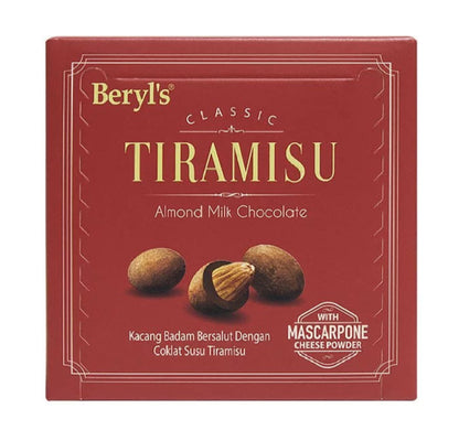 BERYL'S Classic Tiramisu Almond Milk Chocolate 65g