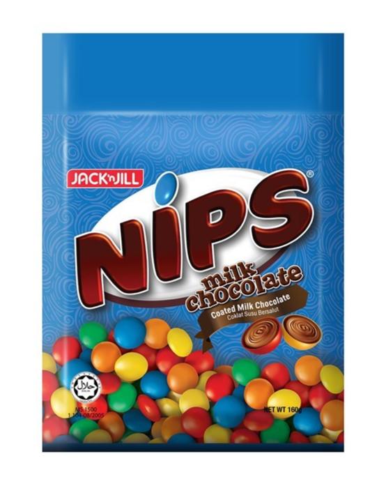 J&J NIPS Milk Chocolate 160g