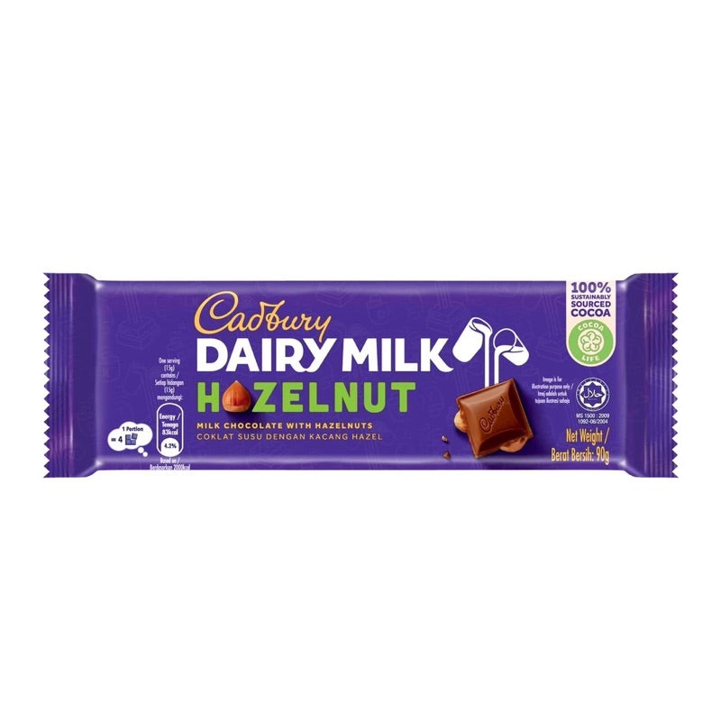 CADBURY Dairy Milk Chocolate Hazelnut 90g