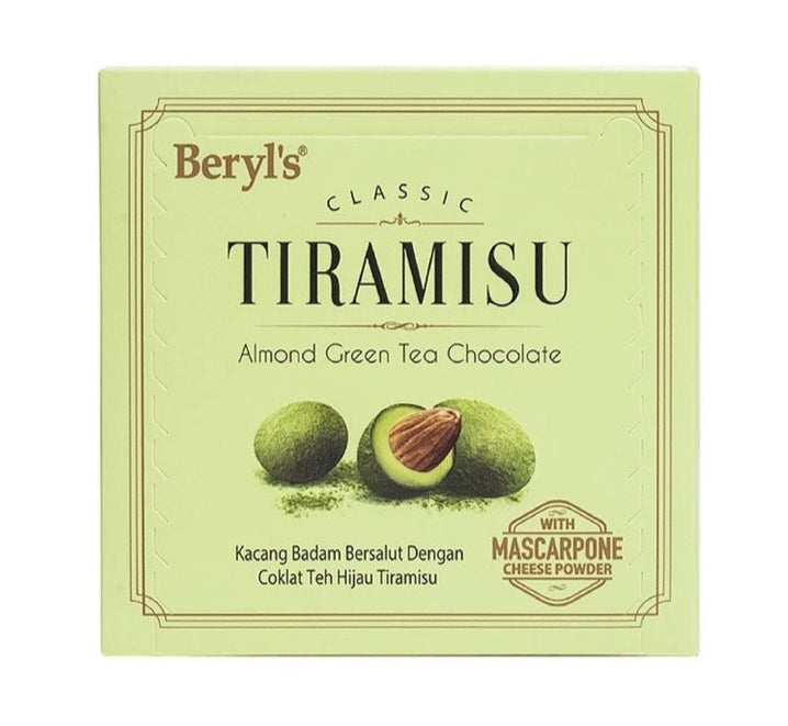 BERYL'S Classic Tiramisu Almond Green Tea Chocolate 65g