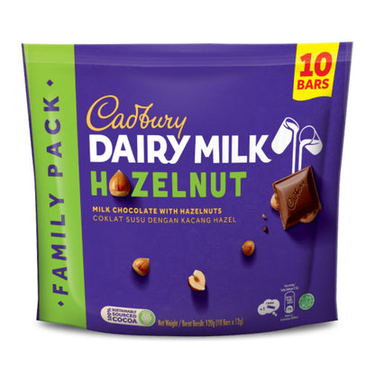 CADBURY Dairy Milk Hazelnuts Bars 120g (10's x 12g)