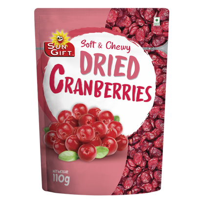 SUN GIFT Soft & Chewy Dried Cranberries 110g