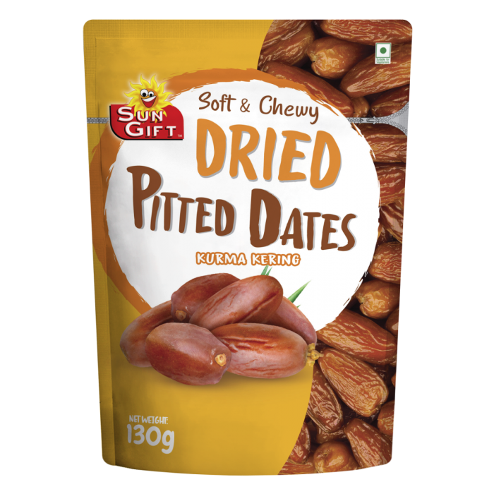 SUN GIFT Soft & Chewy Dried Pitted Dates 130g