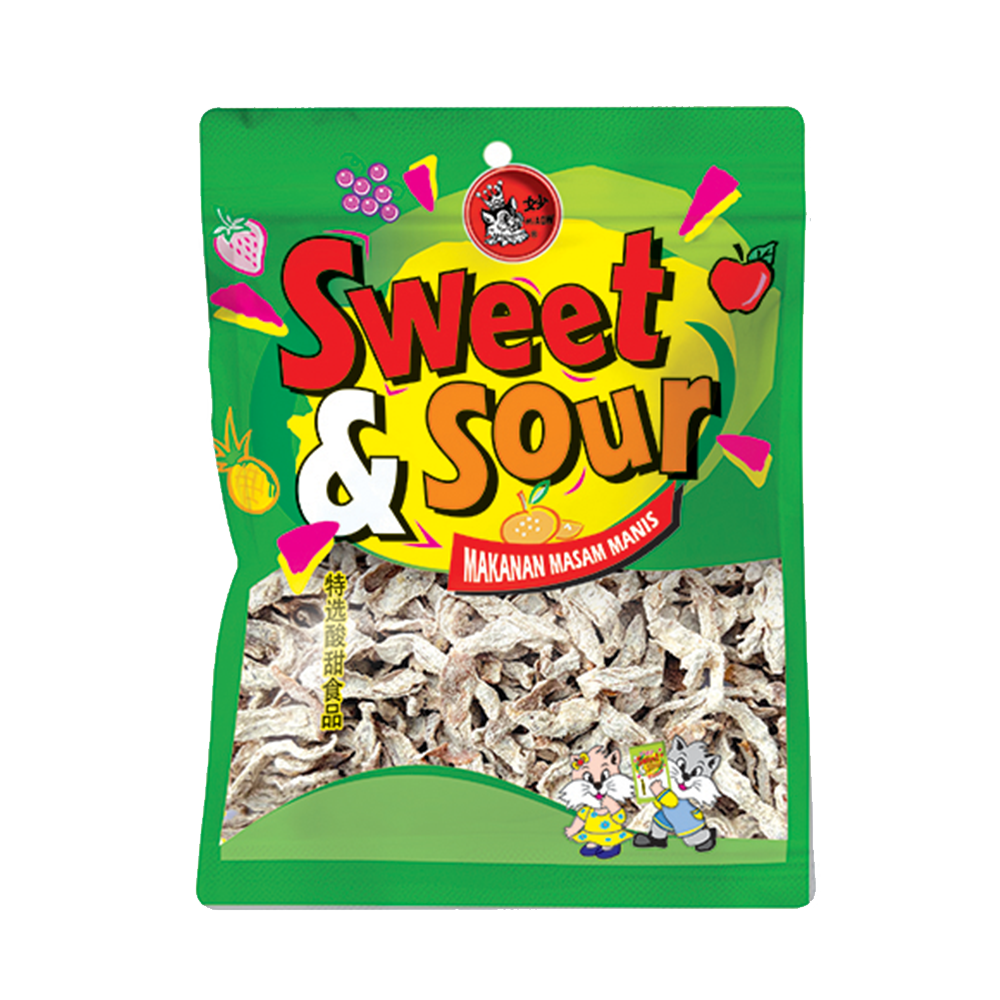 SWEET & SOUR Dried Fruit White Papaya Strips 55g