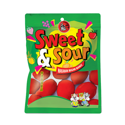 SWEET & SOUR Dried Fruit Red Peach 100g