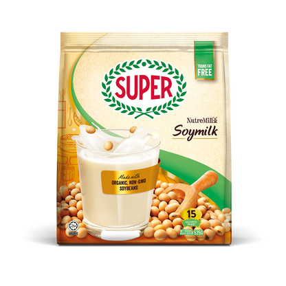 SUPER NUTREMILL Soymilk 525g (15 Sachets)